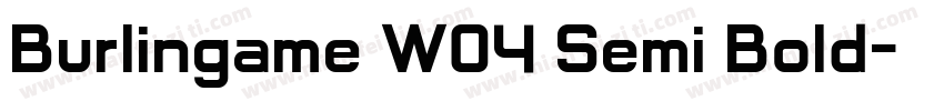 Burlingame W04 Semi Bold字体转换